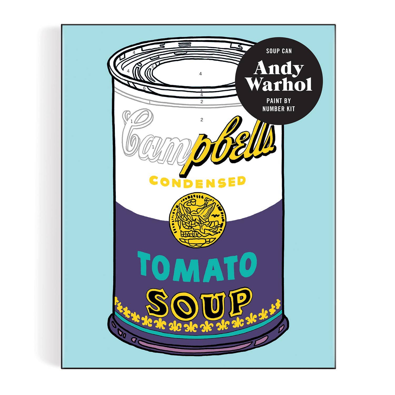 Chronicle Books - Wholesale Paint Set - Andy Warhol Soup Can Paint By Number Kit3