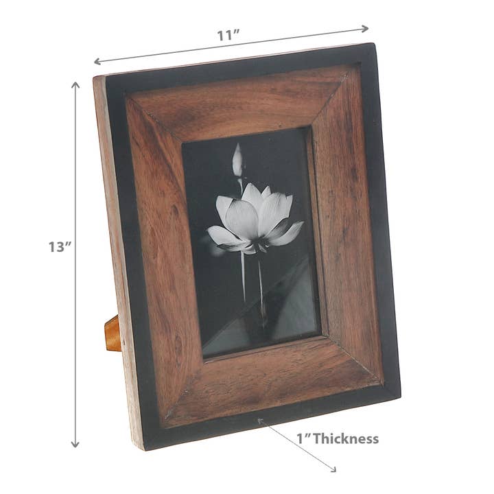Multi 8X10"Black & Natural Finish Photo Frame for wholesale on Faire2