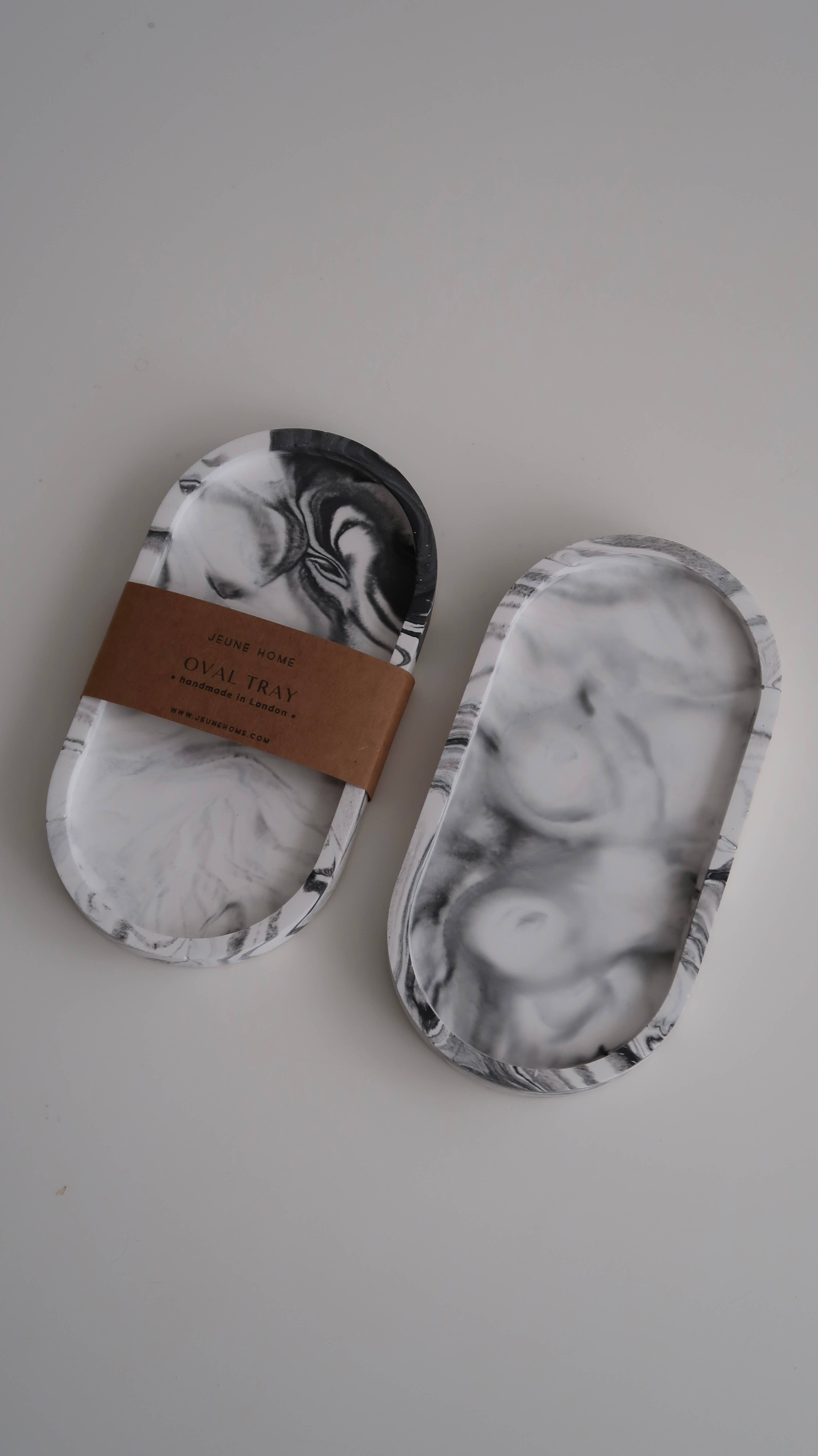 Jeune Home - Wholesale Decorative Tray - Oval Concrete Tray | tray for candles | jewellery tray6