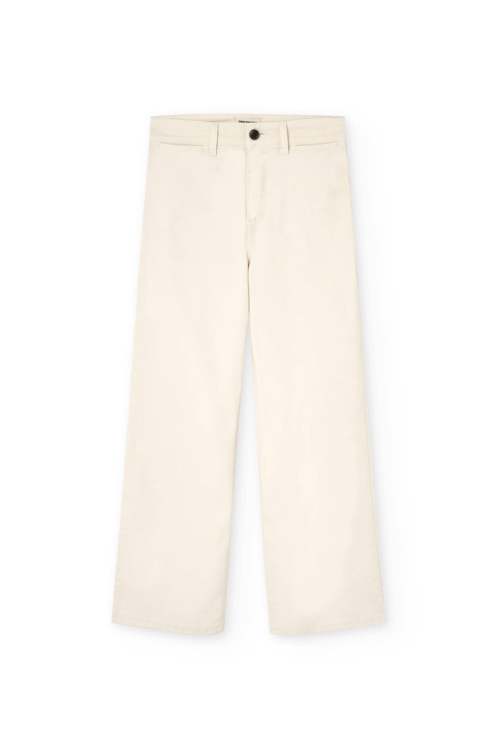 Hani Recycled Cotton Sailor Pants In White for wholesale on Faire3