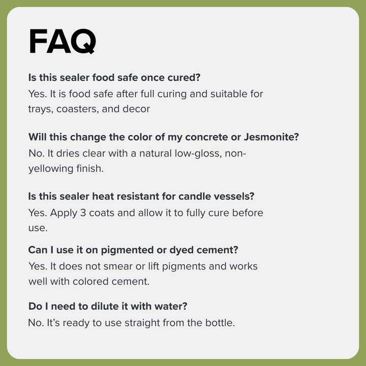 Sienna Studios - Wholesale Furniture Wax/Paint - Sienna Studios Concrete Acrylic Sealer10