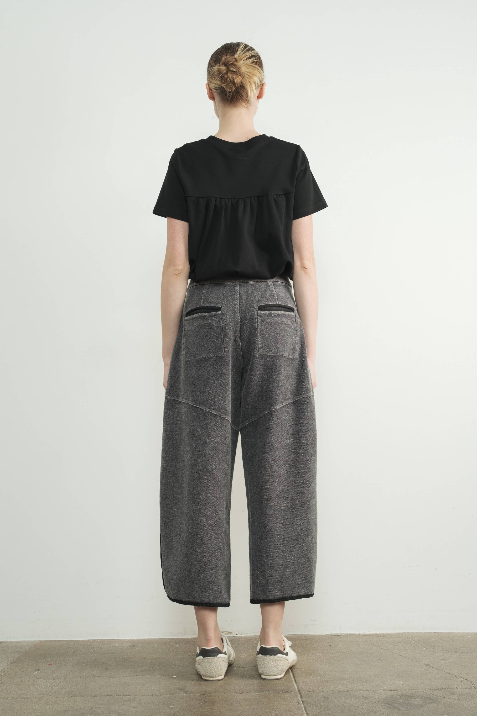 Aaron & Amber - Wholesale T-Shirt - Women's - MAT3226 BUBBLE HEM SHORT SLEEVE T-SHIRTS13