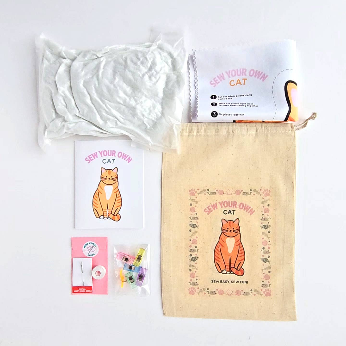 Nickwilljack - Wholesale Craft Sewing Kit - Sew Your Own Cat Kit2