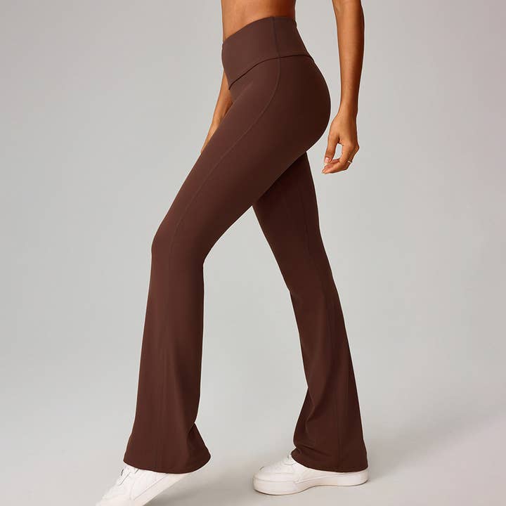 Sodalemon - Wholesale Athletic/lounge leggings – Women's - Women High-Waist Flared Naked-Feel Yoga Leggings5