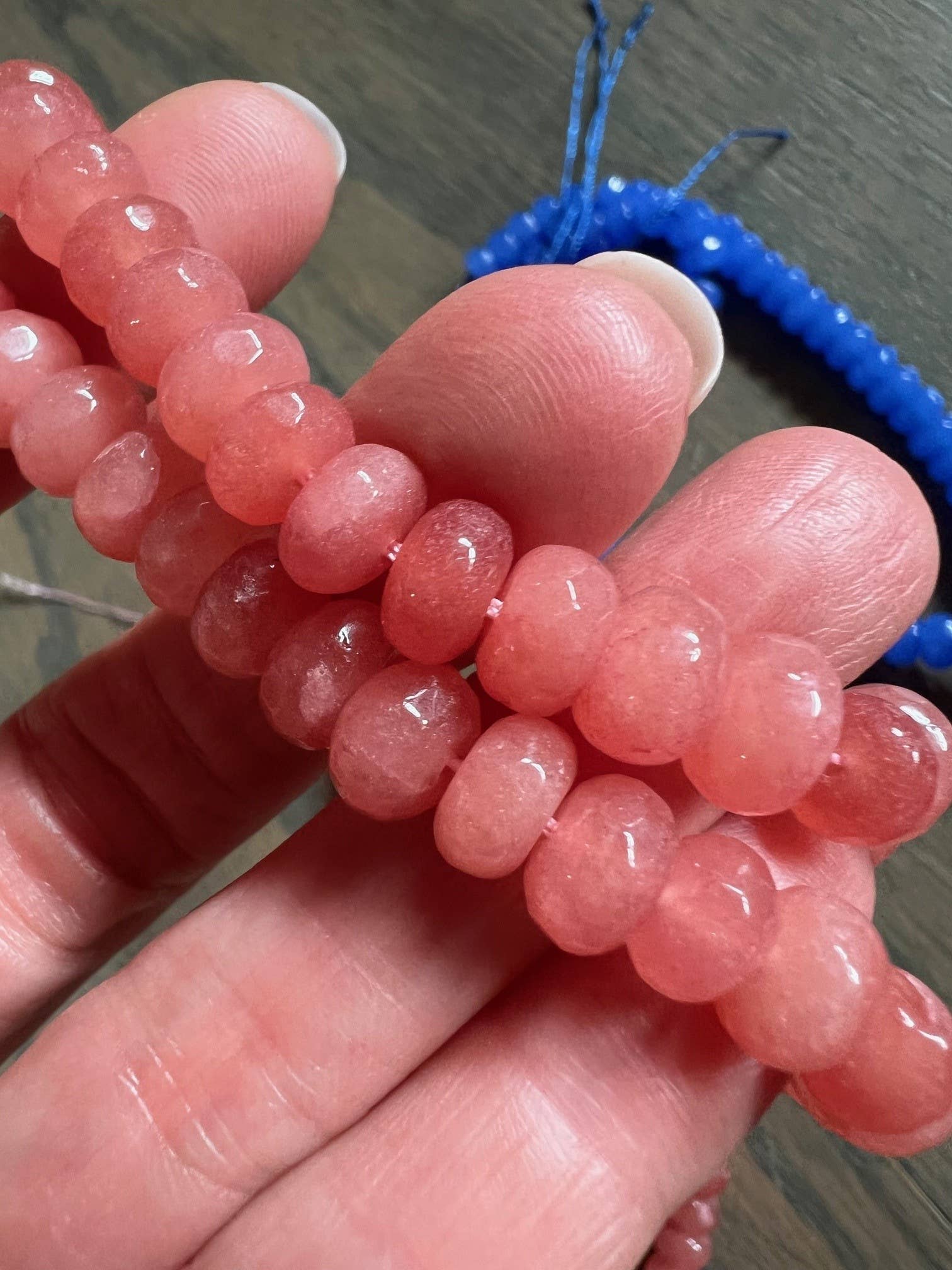 Sonya Renee Jewelry - Wholesale Beaded/Pearl Necklace - Candice Necklace - faceted and smooth gemstone roundels6