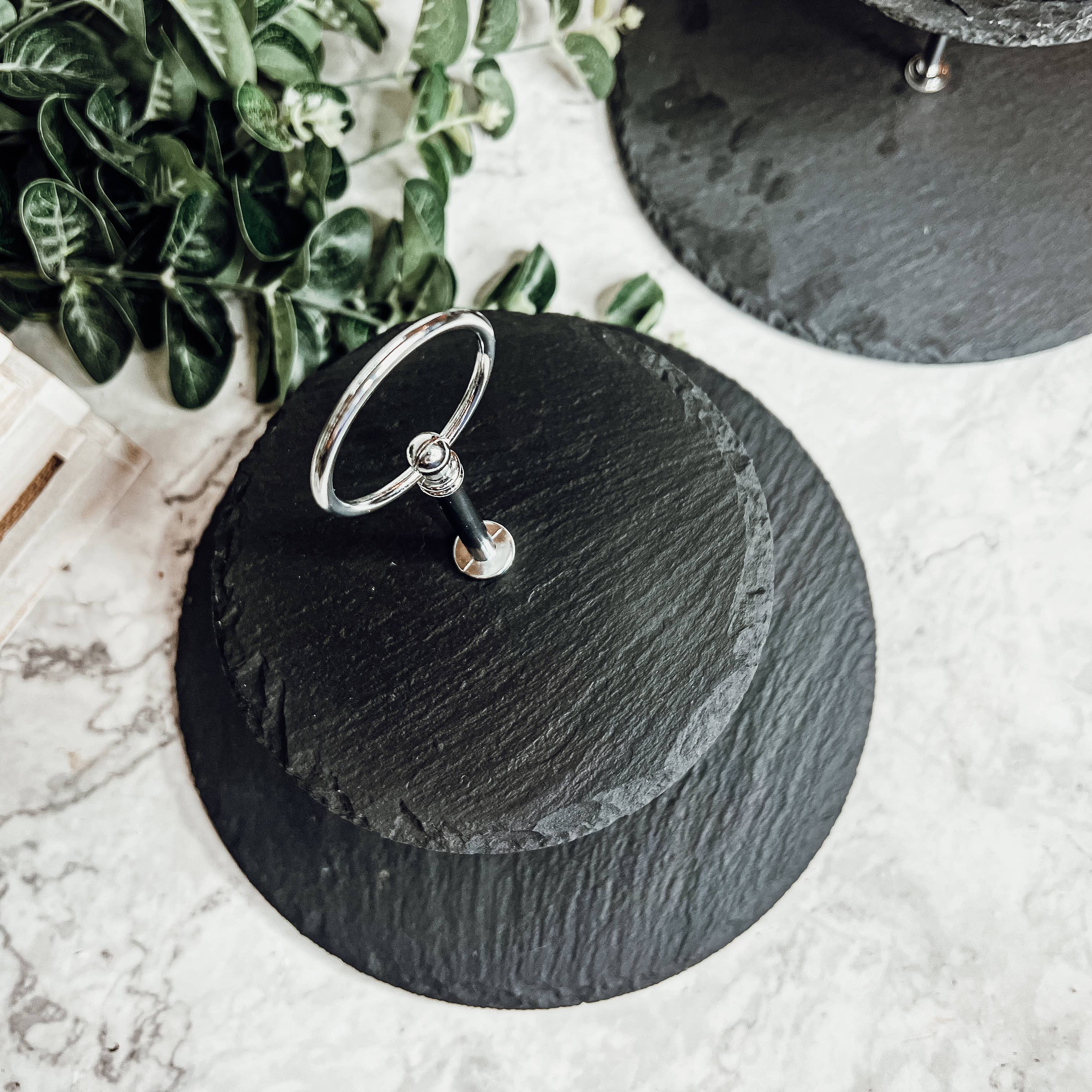 Gia Roma – wholesale Serving tray – Slate Tiered Trays with Handle, Natural Stoneware Handmade11