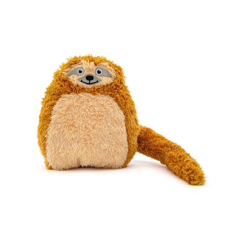 GURU Pet Company Hide-A-Tail Sloth Interactive Plush Toy MED for wholesale by Pet Palette Distribution