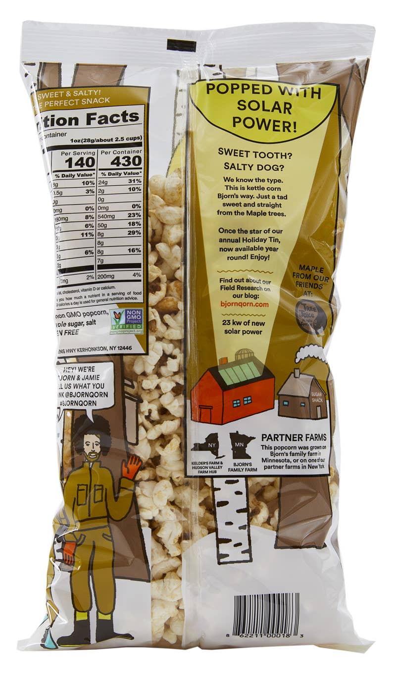 BjornQorn – wholesale Popcorn – 3oz Maple BjornQorn1