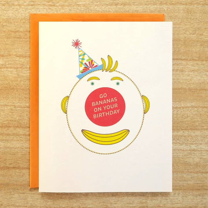 Biglietto di compleanno con banane per la vendita all'ingrosso da parte di INKLOSURES