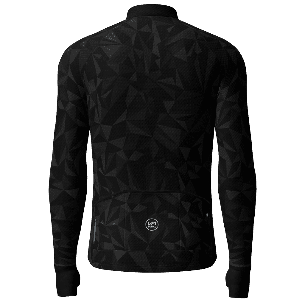 BLACK TRIANGLES OVAL Membranes Long Sleeve Cycling Jacket for wholesale on Faire1