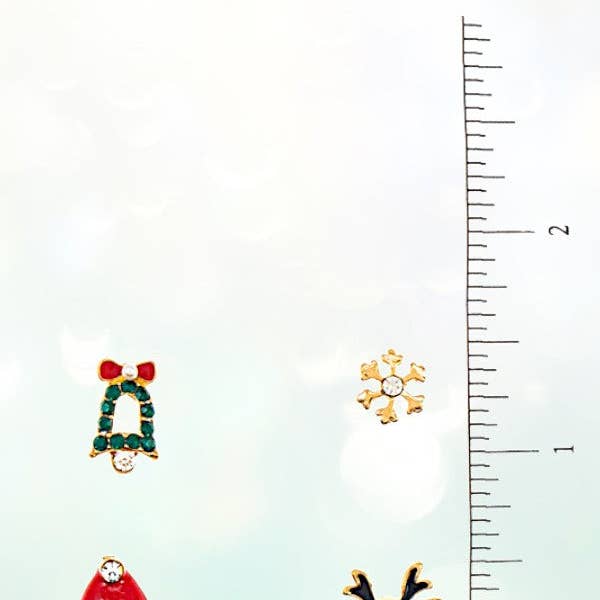 As Shown CHRISTMAS THEME STUD EARRING SET for wholesale on Faire2