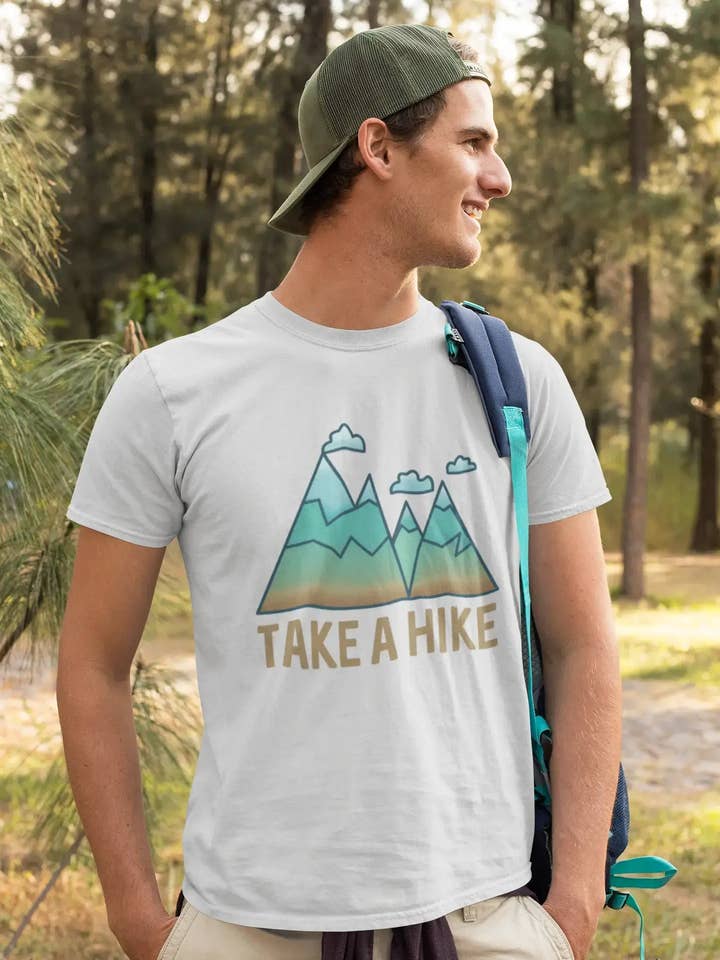 Ultrabasic - Homme Graphique Col V Tee Shirt Take a Hike for wholesale by ULTRABASIC