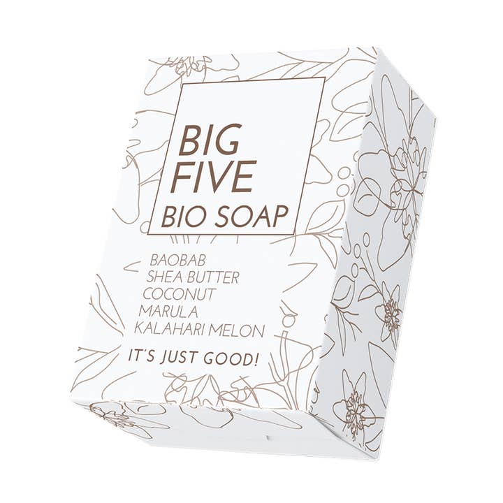 Sapone biologico BIG FIVE 100 g per la vendita all'ingrosso da parte di Aurum Africa GmbH
