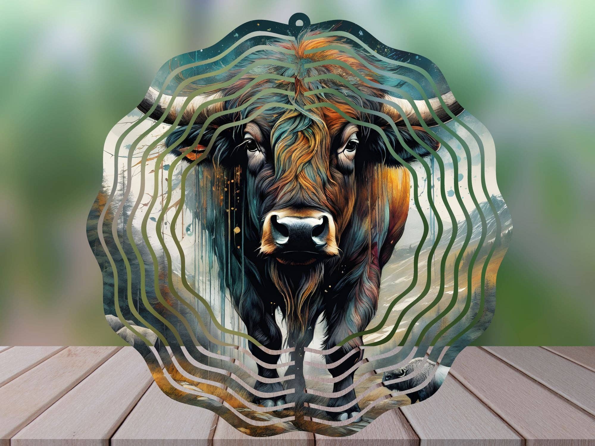 Cedar Hill Country Market - Wholesale Wind Spinner - Garden Western Farm Themed Wind Spinners  - 10 Inch2