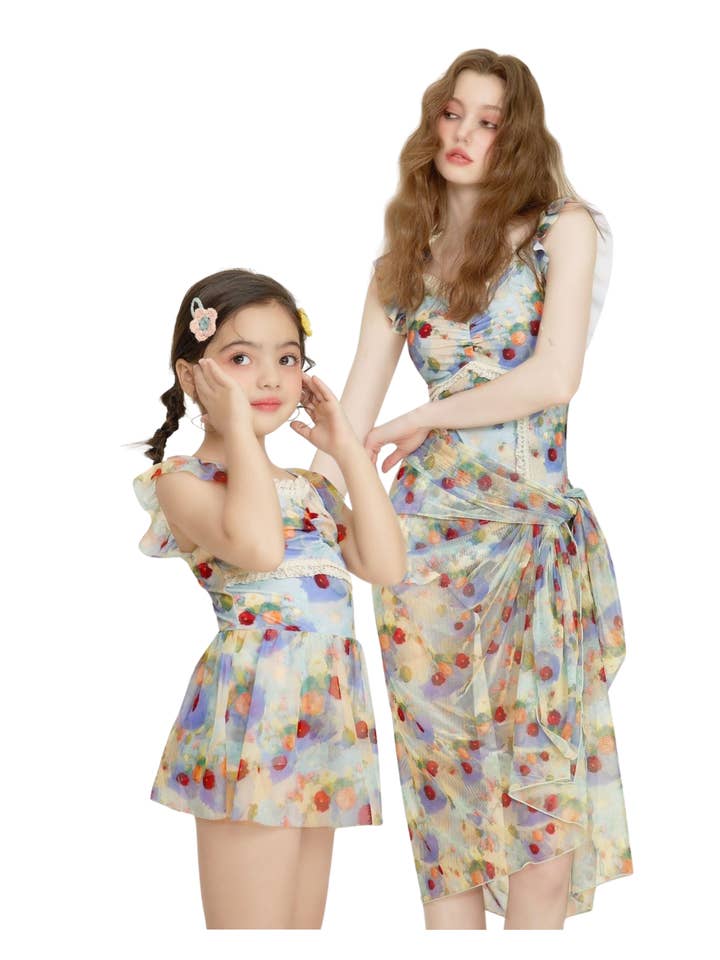 Multi Colored Sunberry Bloom Mommy & Me Set for wholesale on Faire8