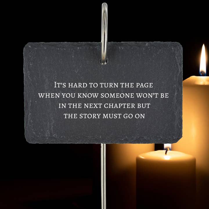 P4805 - Memorial Graveside Plaque Turn The Page Grave Stake for wholesale by Vivid Squid Wholesale