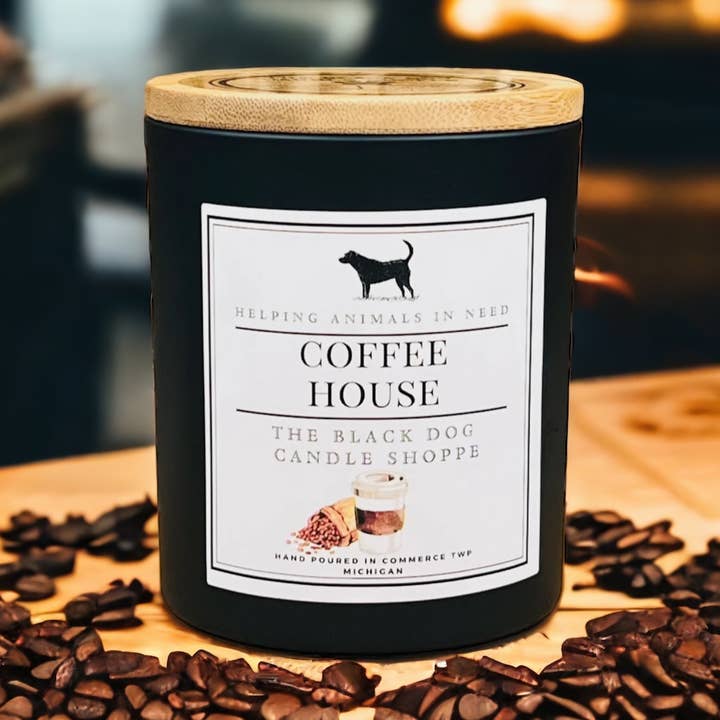 Vela clásica Coffee House para venta al por mayor de The Black Dog Candle Shoppe