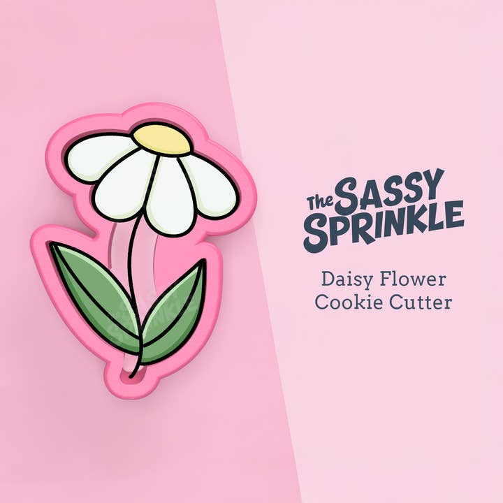 The Sassy Sprinkle - Wholesale Cookie Cutter - Daisy Flower Cookie Cutter, Spring 3D Printed Cookie Cutter0