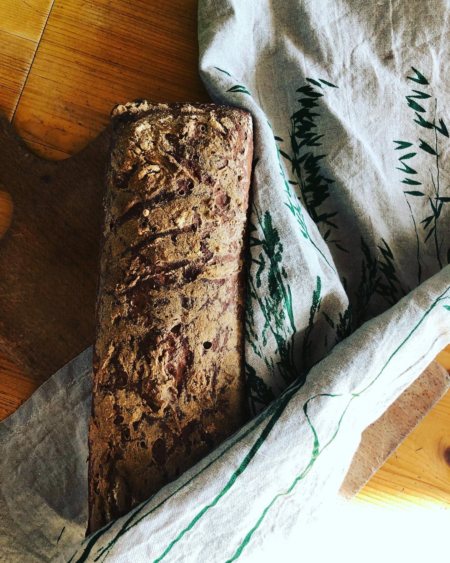 Manufaktur BLAUSIEB - Vendita all'ingrosso Strofinacci - strofinaccio naturale in lino 100% con stampa avena selvatica3