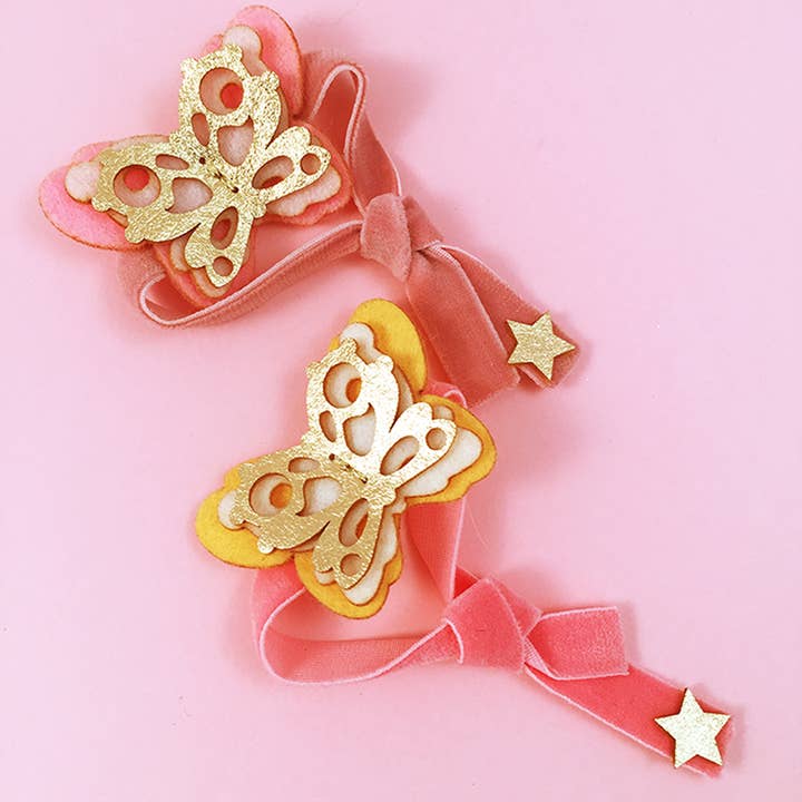 Eleanor Moss Studio - Vendita all'ingrosso Bracciale in tessuto/intrecciato - Braccialetto farfalla petalo4