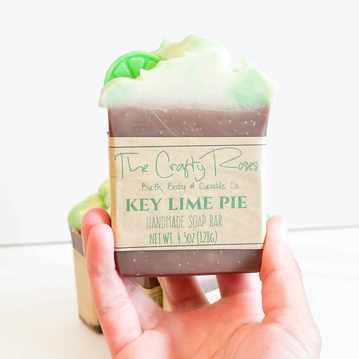 The Crafty Roses - Wholesale Bar Soap - Key Lime Pie Soap Bar1