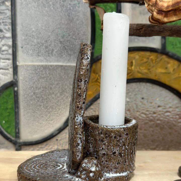 Carys Martin Ceramics - Wholesale Candle Holder - Standing Stone Candle & Smudge Holder3
