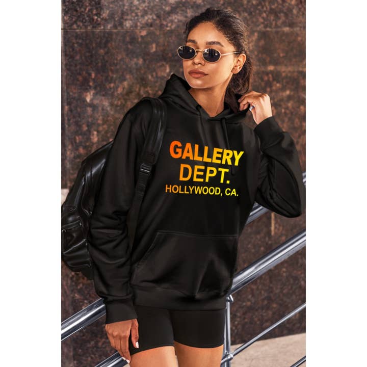 GALLERY DEPT GRAPHIC WOMEN HOODIE for wholesale by crashangel.us