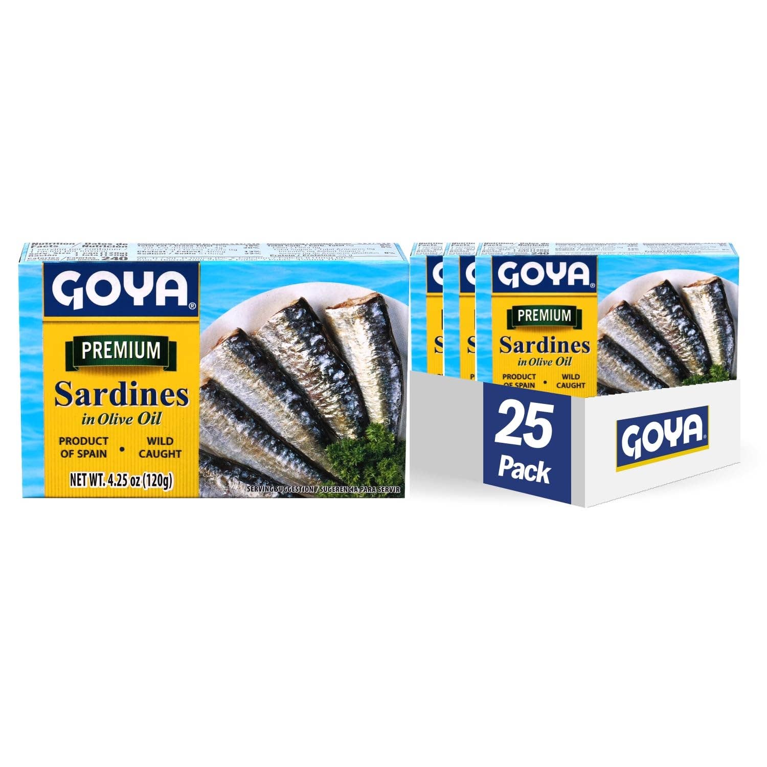 L&F Universal Goods - Wholesale Tinned Fish - GOYA Sardines Olive Oil 25/4.25OZ0