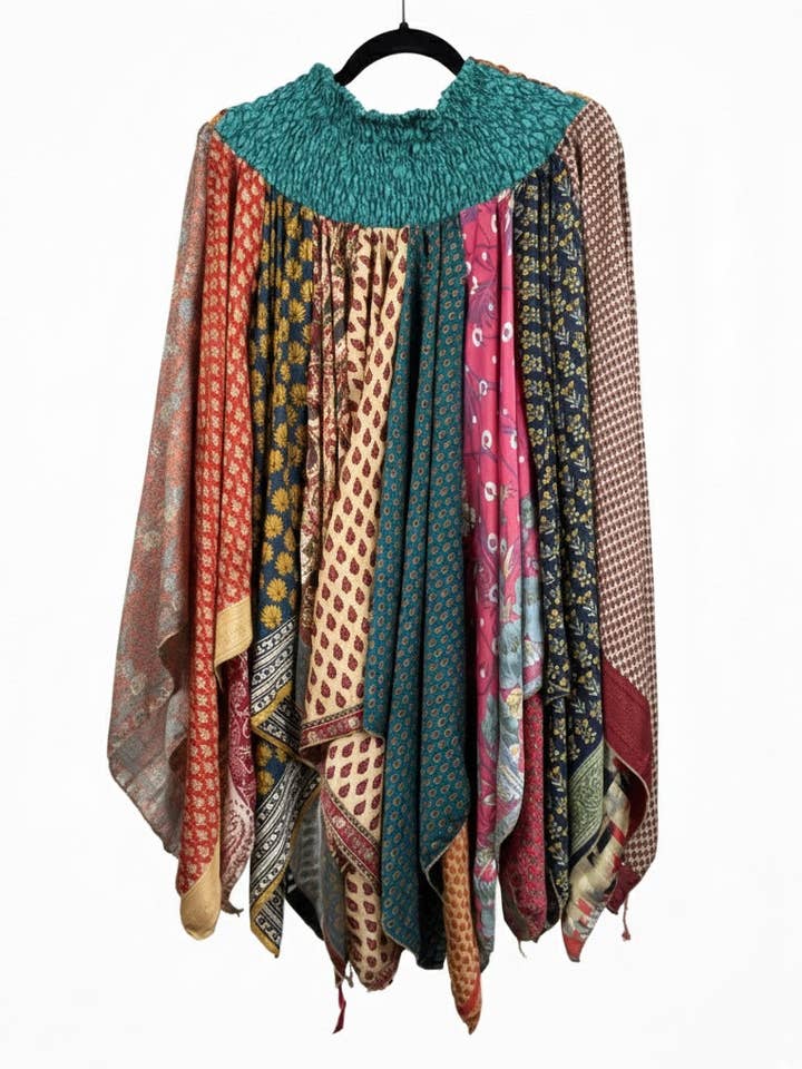 Sunrose Silk Patch Skirt 1000-12 for wholesale by She Lives Beauty