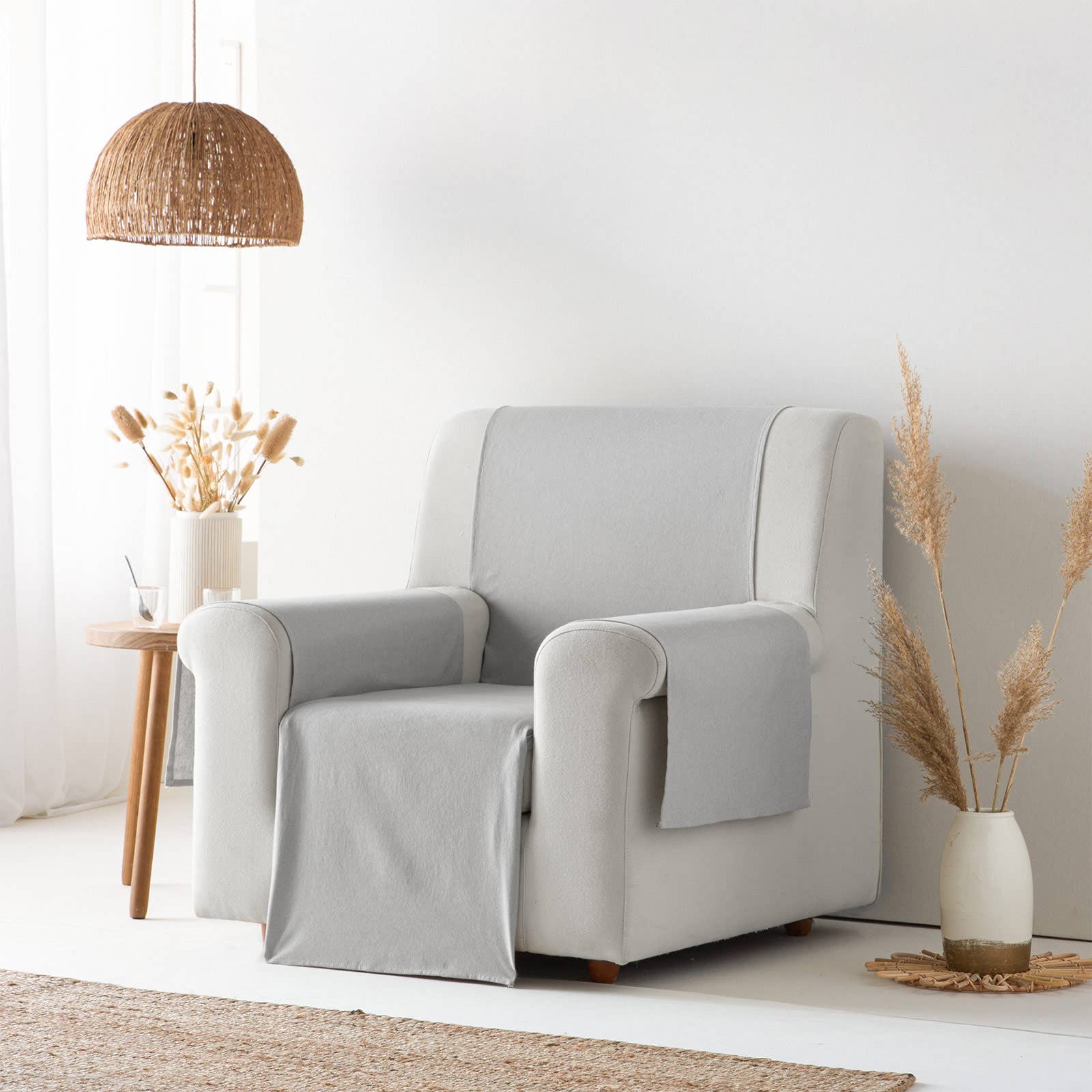 GAMUSI - Wholesale Chair/Sofa Slipcover - Smooth cotton plain sofa cover ALICANTE22