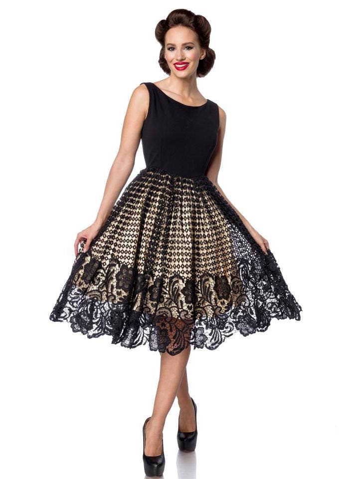 Black Swingkleid Mit Spitze for wholesale on Faire1