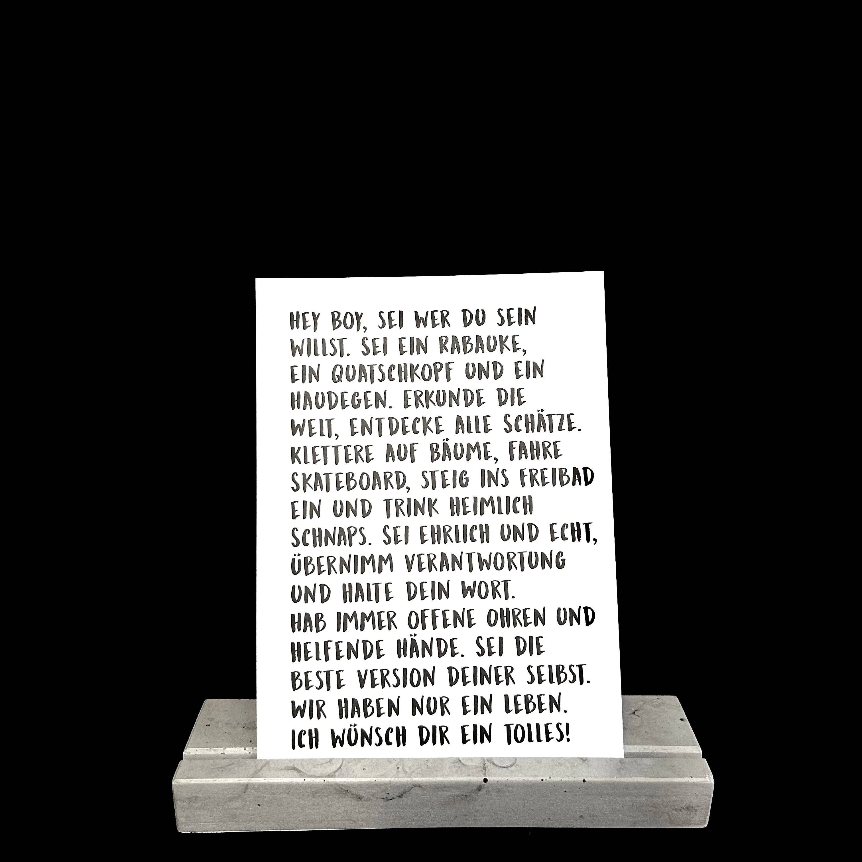 Love is the new black - Vente Cartes postales - Salut garçon1