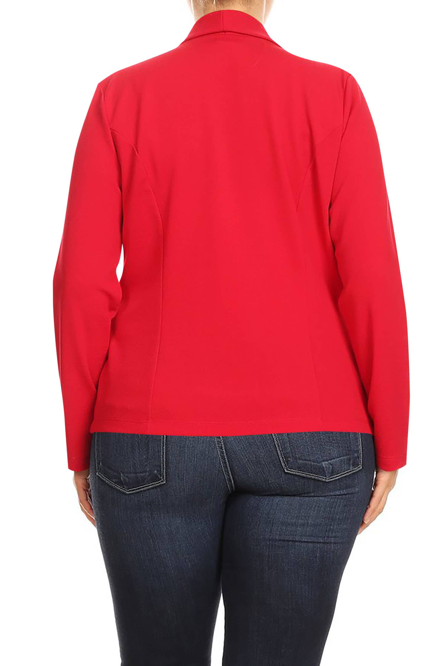 MOA COLLECTION - Wholesale Blazer - Women's - Plus Size Casual Open Front Office Work Wear Blazer Jacket62