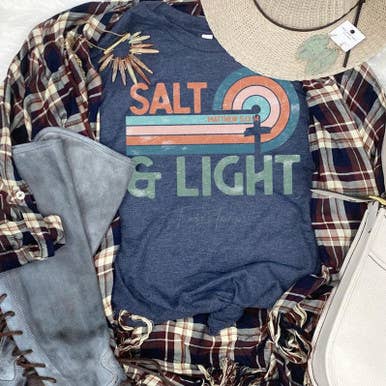 Trendy Transfers - Venta al por mayor Papel transfer para sublimación - Serigrafía de transferencia de calor con sal y luz, Mateo 5:132