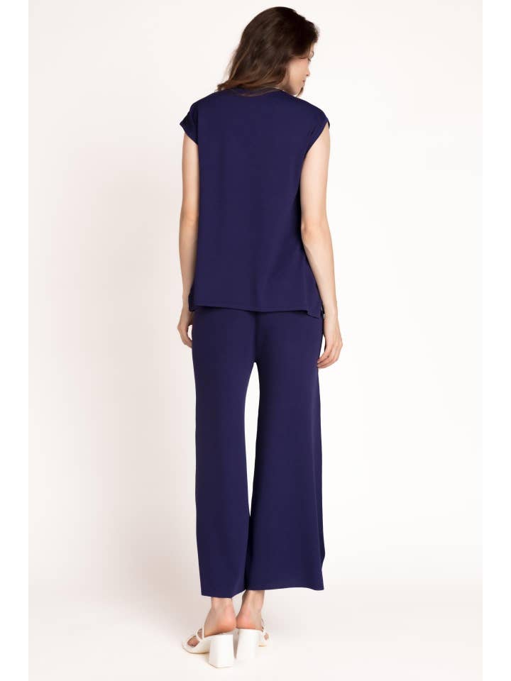 CMS Love – wholesale Stickad topp - Dam – RIBBAD STICKAD TOPP MED RANDER B2B