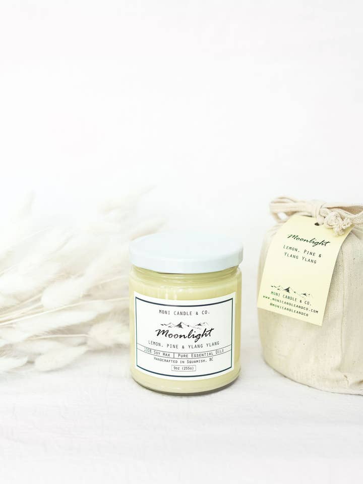 Vela de luar 9oz por atacado de Moni Candle & Co.