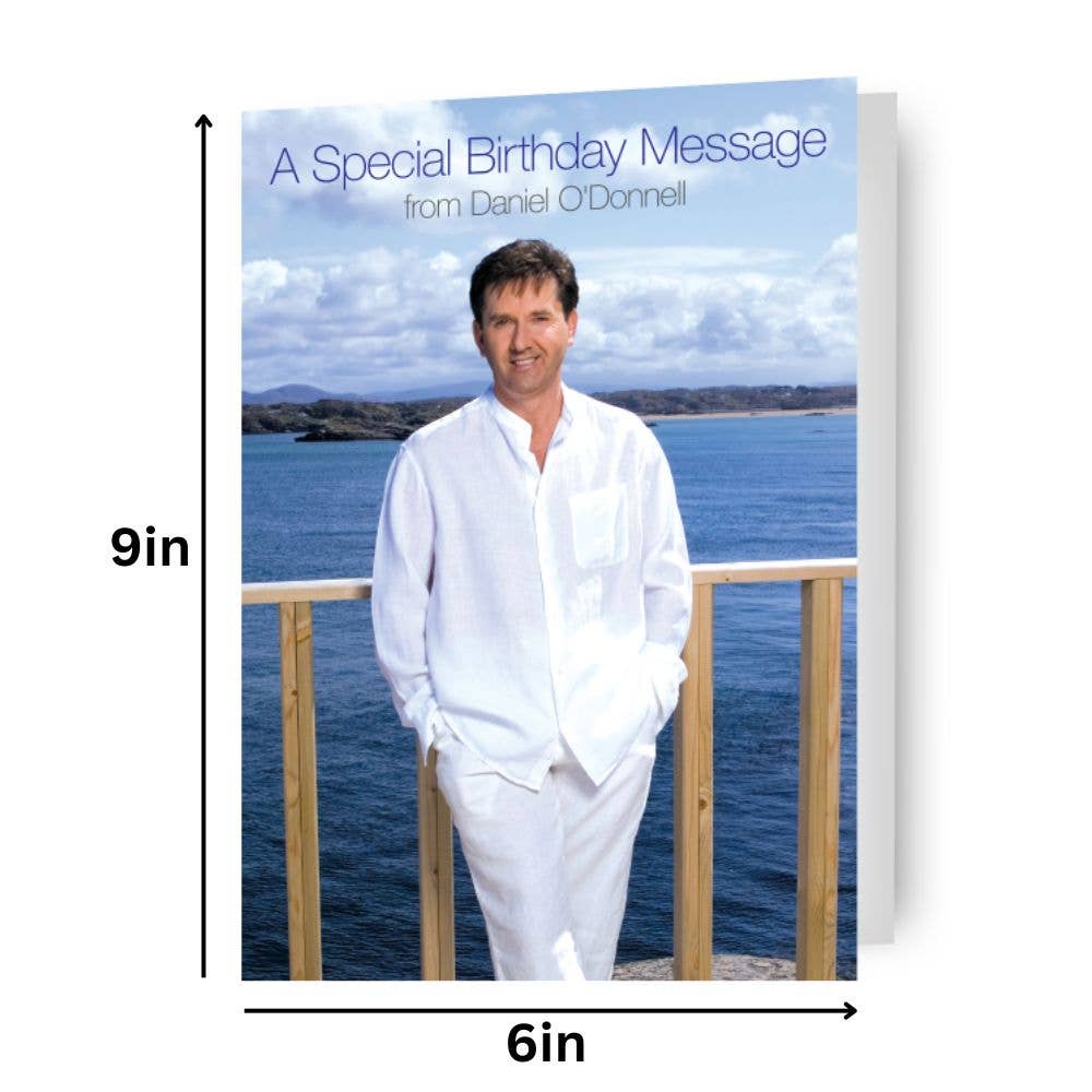 Danilo Promotions Ltd – wholesale Birthday card – Daniel O'Donnell Birthday Sound Card1