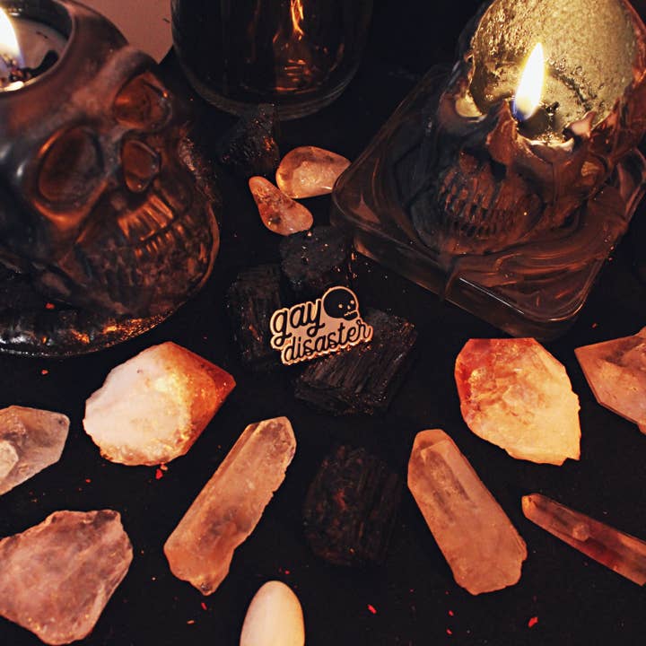 GRRRL Spells - Wholesale Lapel Pin/Button - Gay Disaster Pin3