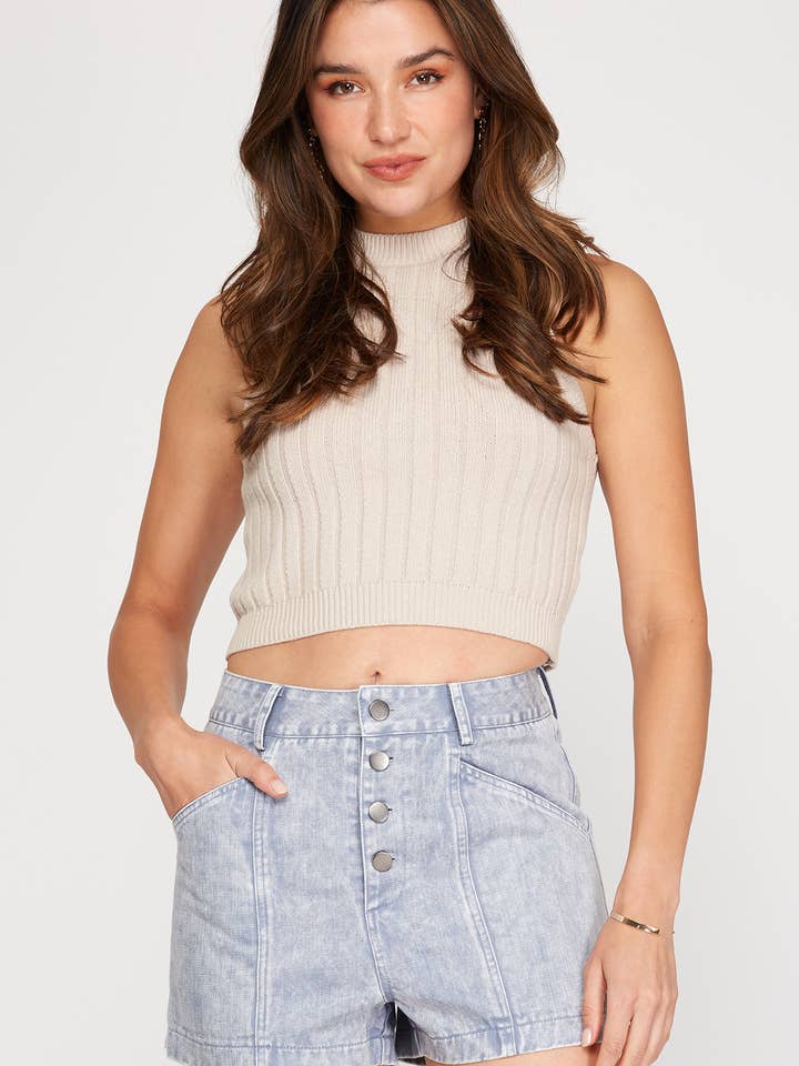 WASHED TWILL BUTTON DOWN SHORTS for wholesale by VERY BERRY