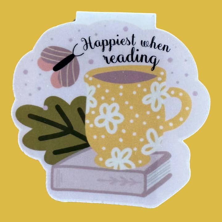Happiest When Reading Magnetic Bookmark for wholesale by Readers Gonna Read