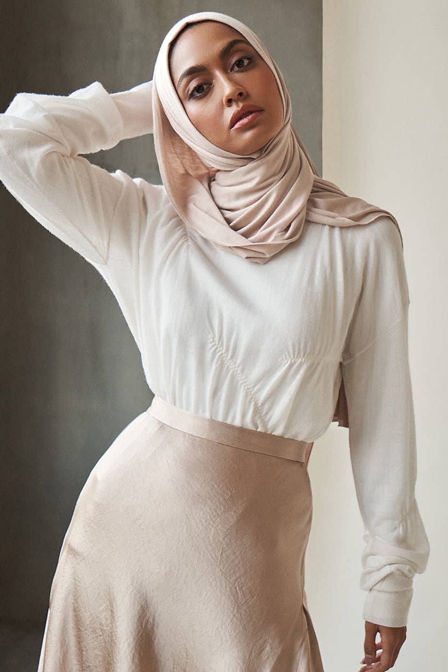 Premium Jersey Hijab - Buttercream for wholesale on Faire2