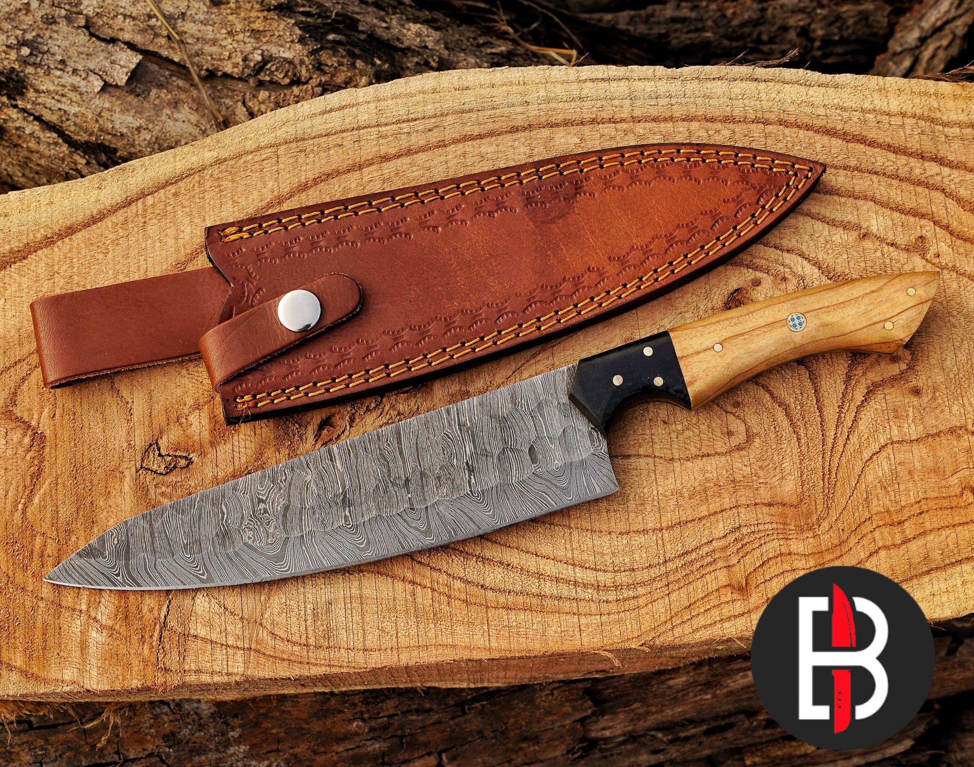 Bravohandicrafts – wholesale Kökskniv – Damaskusstål Kockkniv Nödvändig Kökskniv Handgjord.0