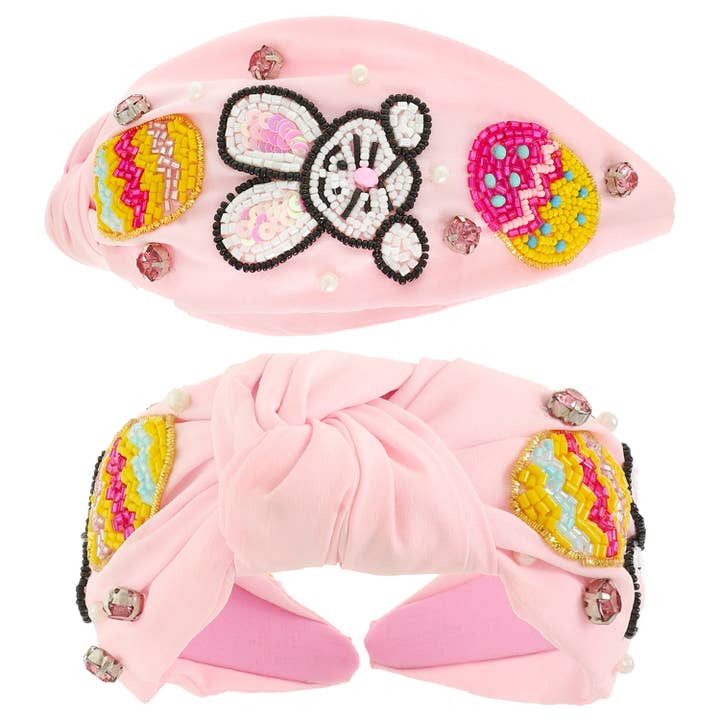 SP Sophia Collection - Wholesale Fashion Headband - Women's - Easter Theme Top Knotted Headband 1