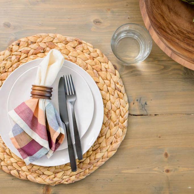 Sustainable Threads – wholesale Dinner & cloth napkin – Handwoven Cotton Napkins | Set of 4 | Clove | Fair Trade3