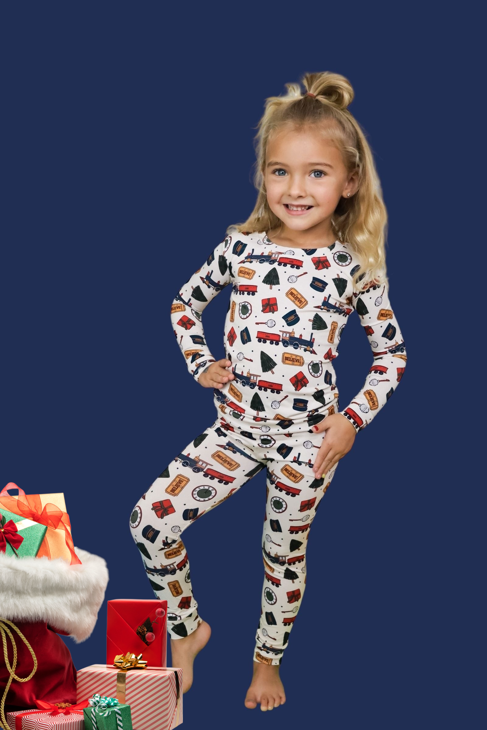 Dream Big Little Co. - Wholesale Sleepwear Set - Kids - POLAR MAGIC EXPRESS DREAM SET14
