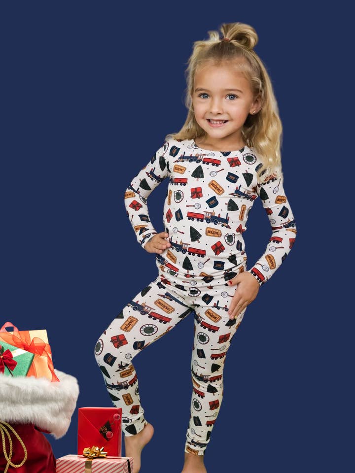 Dream Big Little Co. - Wholesale Sleepwear Set - Kids - POLAR MAGIC EXPRESS DREAM SET14