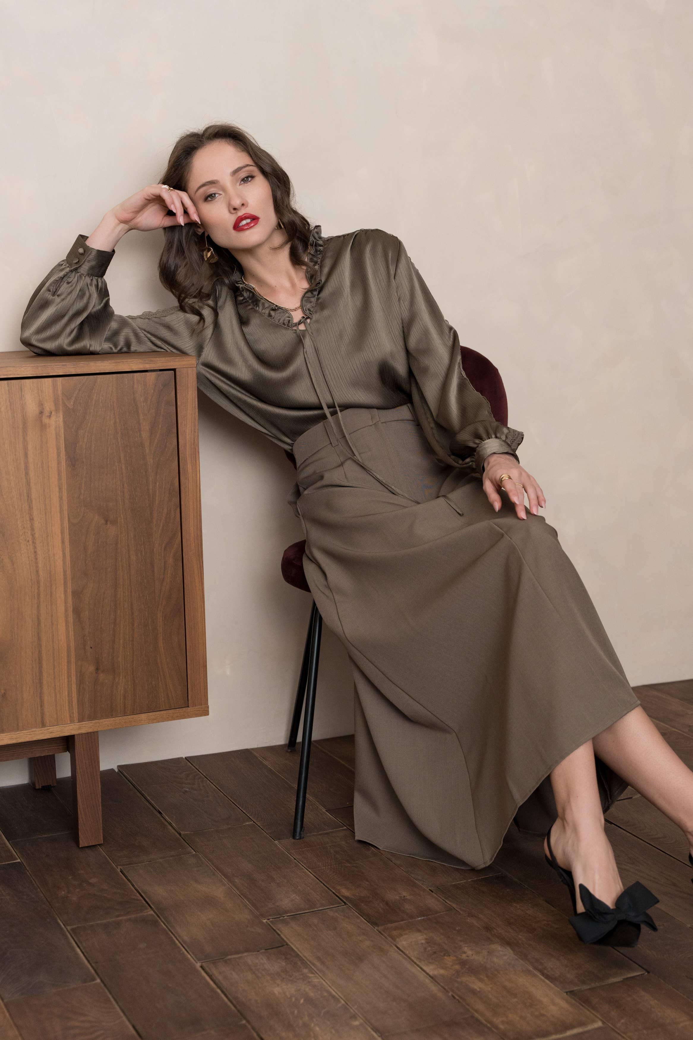 LULUMARY - Wholesale Skirt - Women's - Long skirt SK85222