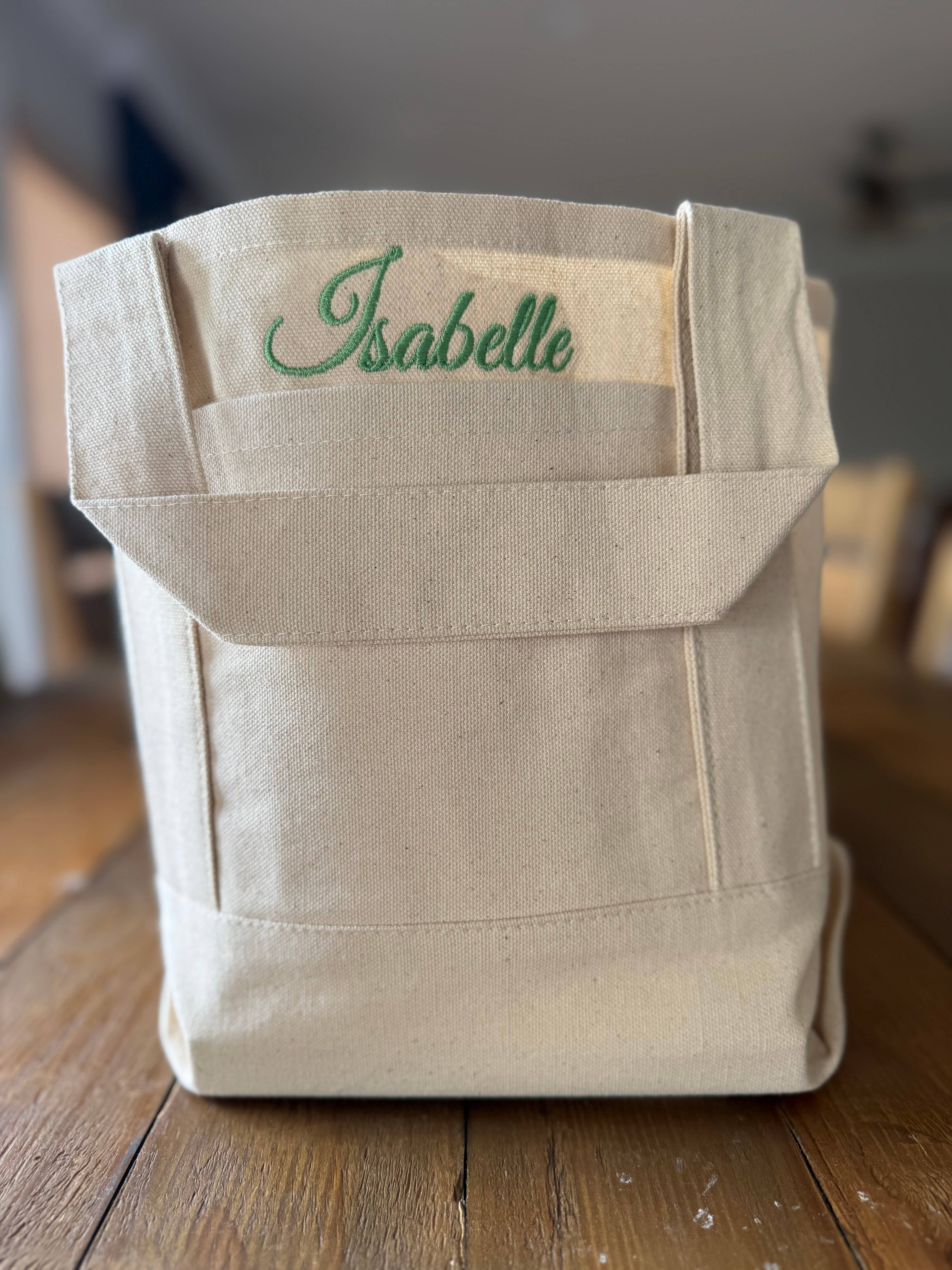 Peanut Stitches Co. - Wholesale Tote Bag - Women's - Custom Embroidered Mini Tote Bag, Mini Canvas Tote Bag4
