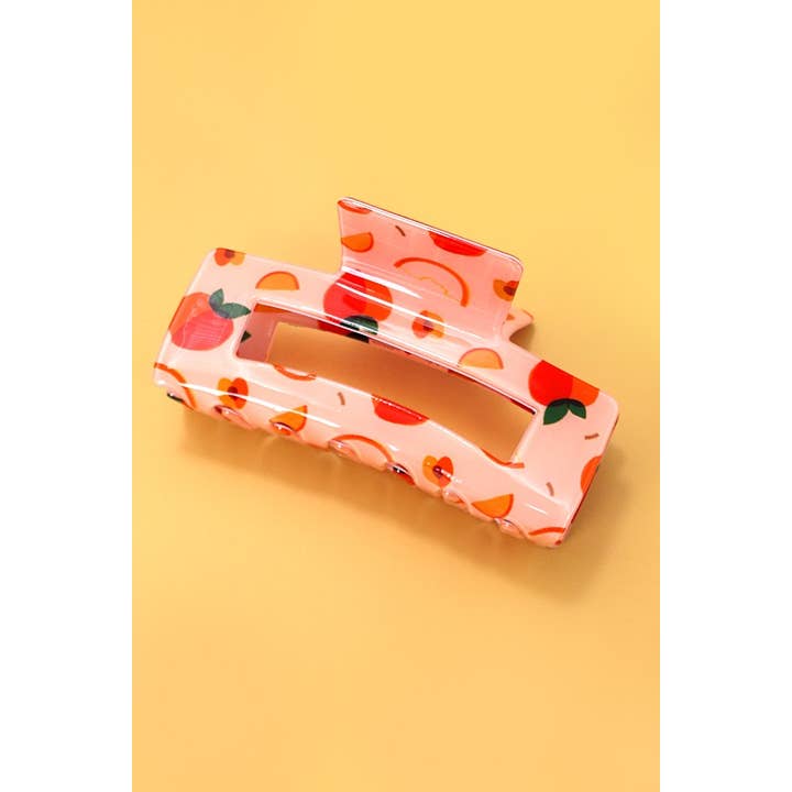 JOSSLYN by wall to wall - Wholesale Hair Clip - Women's - FRUITS RECTANGLE HAIR CLAW CLIPS | 40H805