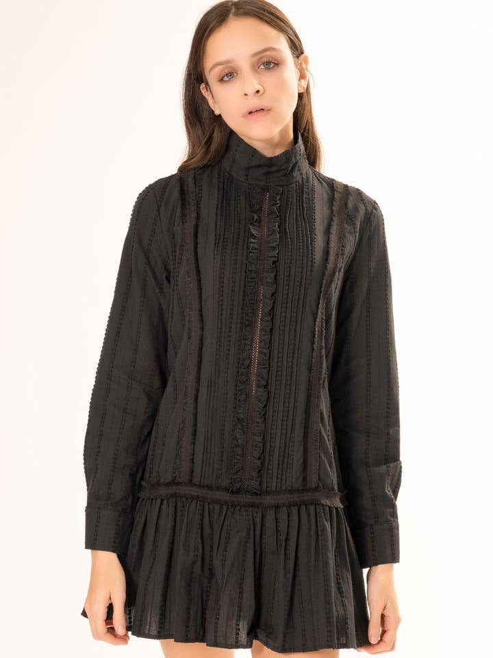 SARA DRESS BLACK for wholesale by AREA STARS